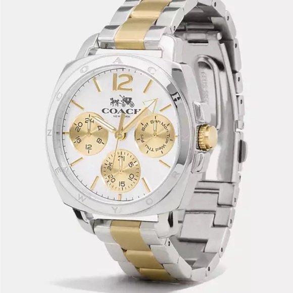 Coach Accessories - Coach Two-Tone Chronograph Boyfriend Watch